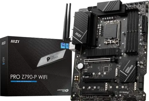 MSI Pro Z790-P WiFi ProSeries - Placa Base (soporta procesadores Intel de 12ª/13ª generación, LGA 1700, DDR5, PCIe 5.0, M.2, LAN de 2.5 Gbps, USB 3.2 Gen2, Wi-Fi 6E, ATX)