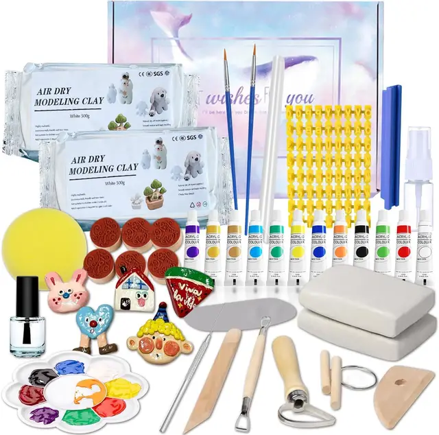 dibueupp kit arcilla secado al aire diy