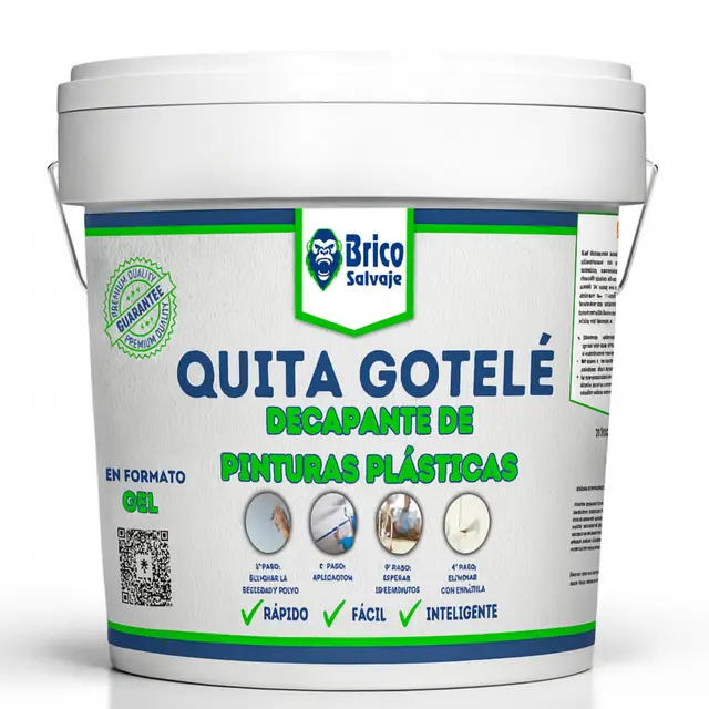 Quita Gotelé al Agua para Pinturas Plásticas | Decapante de Pinturas | Gel Azulado | Fácil Aplicación (750 ML)