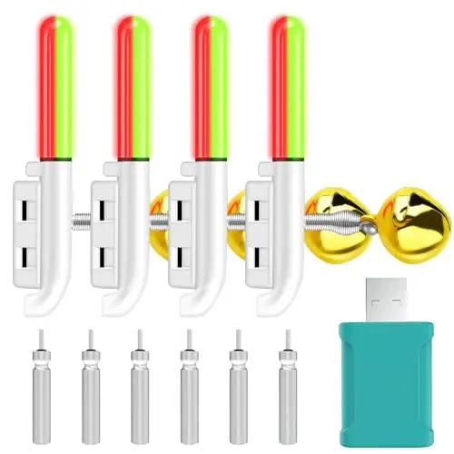 dhqkqg luz pesca led 4 bombillas con