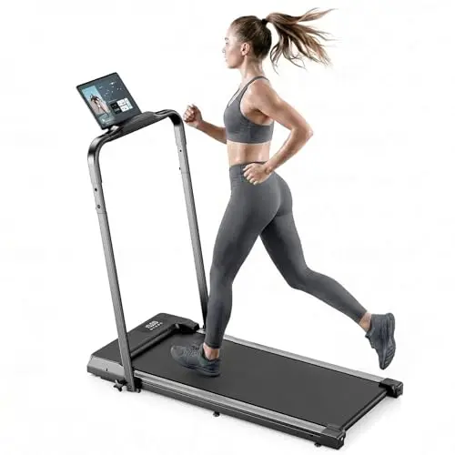 Cinta de Correr Eléctrica Plegable para Hogar–Actualizada,Duradera y Portátil para Fitness en Casa,con Soporte para Tablet de Ventosa Fuerte y Mando a Distancia