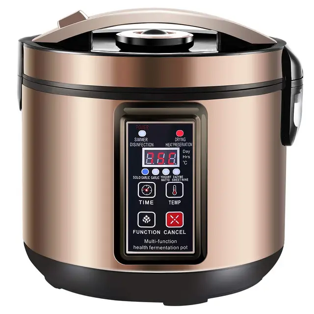 6L Yogurtera, Fermentador de Ajo Negro, máquina Kimchi, Creador Automático Completo de Vino de Arroz Dulce, Elaborador Natto