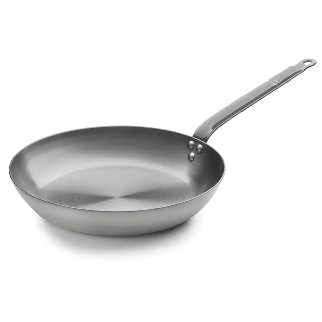 LACOR - 63626 - Sartén Ferrum Gris 26 cm, 100% Hierro Natural, Hecha en España, Apta para Inducción, Alta Temperatura, Duradera y Ecológica