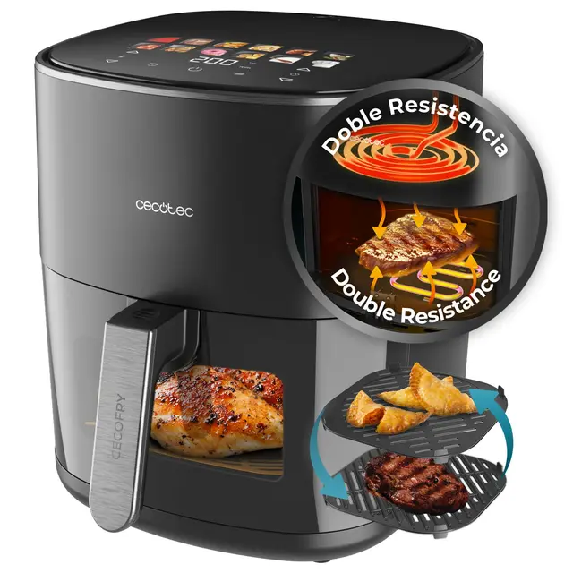 cecotec cecofry&grill duoheat 6500 plus