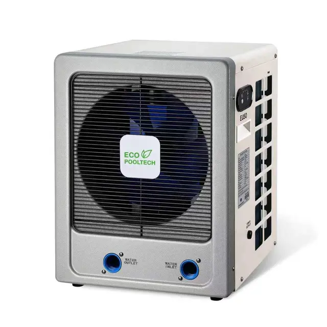 ECOPOOLTECH Pool-Wärmepumpe, Inverter Poolheizung für Aufstellpools bis 50 m³, Turbo X Ultra Kompressor, maximale Ausgangsleistung bis zu 6 kW, Titan-Wärmetauscher für Salzwasserpools, Plug & Play