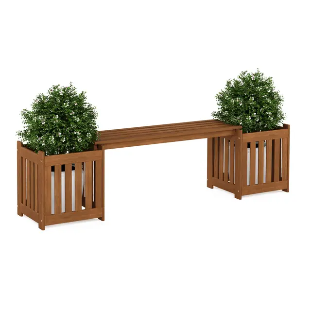 Furinno Tioman Banco de Jardín de Madera Dura