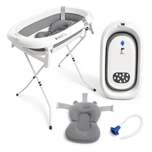 BÉBÉ DAUPHIN Baby Dolphin Bañera Plegable Bebé con Soporte