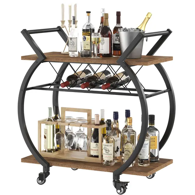 lvb carrito bar marrón rústico 2