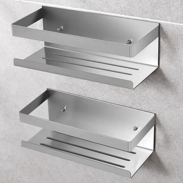 uulioyer estantería baño sus304 2 piezas