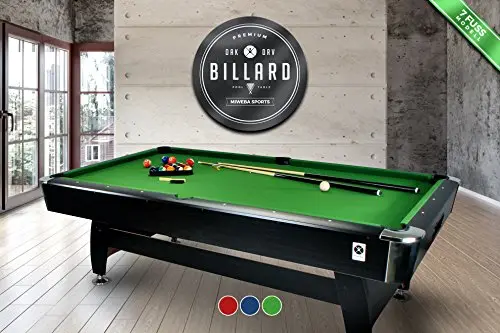 SIMBA Mesa Billar 7ft Americano Asas TAPIZADO Verd Accesorios INCLUIDOS Juego 188 x 96