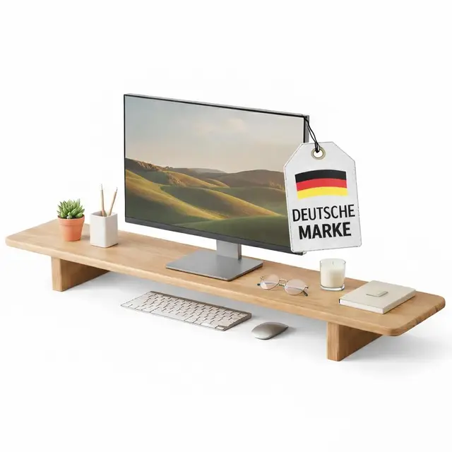 soporte monitor madera natural 80cm con