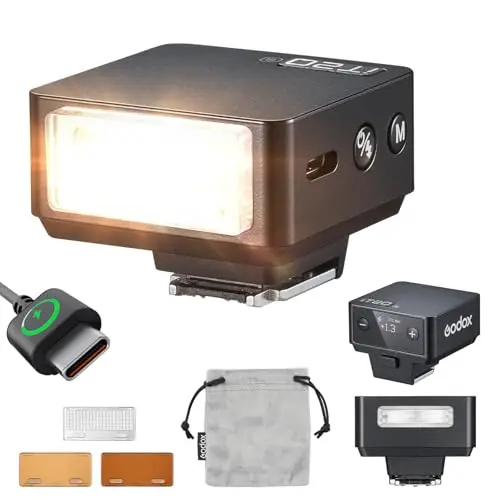 Godox iT20-S iT20 S Flash de la Cámara Speedlite 6 Niveles de Potencia 700 Flashes a Plena Potencia TTL 1.5s Tiempos de Reciclado Camera Flash con Chip de Color Magnetico Zapata para Sony DSLR(Negro)