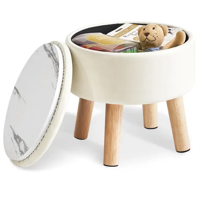 ibuyke puf reposapiés redondo 33cm 15l