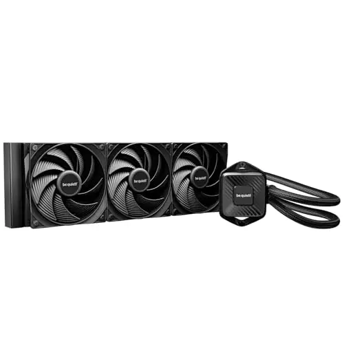 be quiet! Pure Loop 3 360 mm Sistema de refrigeración líquida todo en uno para sistemas AMD/Intel overclockeados, 3x ventiladores Pure Wings 3 120 mm PWM high-speed, bomba PWM silenciosa