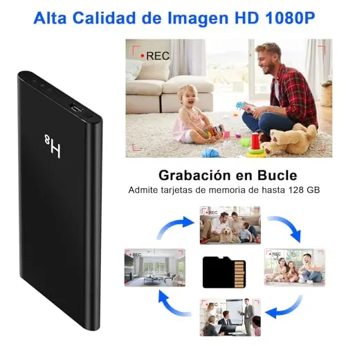 yadayuki h8-h9 mini cámara espía 1080p