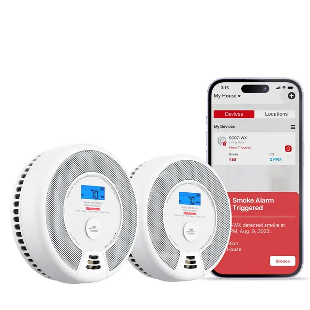 x-sense sc07-wx detector humo co wifi