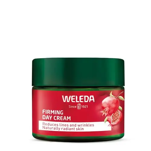 Weleda - Crema de Día Reafirmante de Granada, Reduce Líneas de Expresión y Arrugas, Reafirma, Ilumina y Protege de la Luz Azul, con Aceite de Granada y Péptidos de Maca, Tratamiento Natural - 40 ml