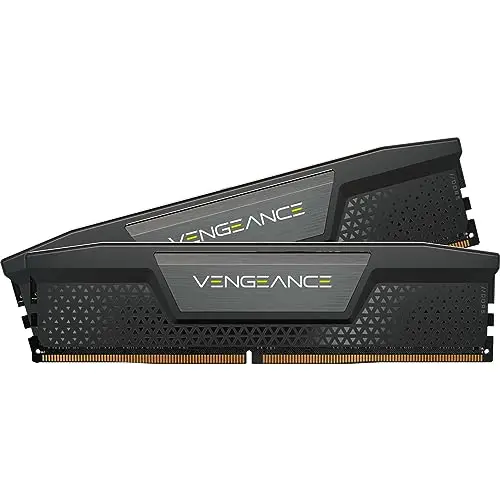 CORSAIR Vengeance DDR5 RAM 48GB (2x24GB) hasta 6400MHz CL36 Intel XMP 3.0 Memoria de Ordenador de Sobremesa – Negro (CMK48GX5M2B6400C36)
