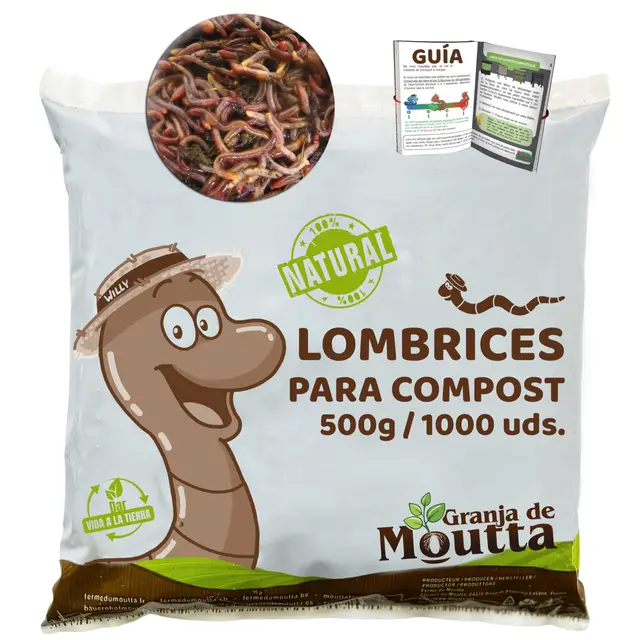 granja de moutta lombrices eisenia 500g