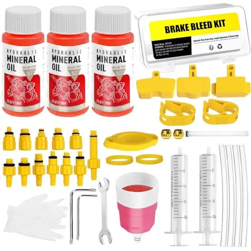 Kit Purgado frenos Para Shimano, Tektro, Magura, Kit Sangrado frenos de frenos de Disco Hidráulico Para Bicicletas, Incluido Líquido de freno Mineral (180ml)