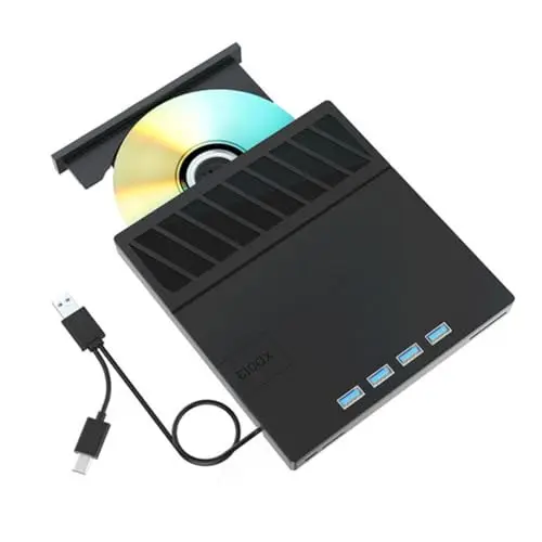 USB 3.0 Tipo-C Multiplicación Unidad Óptica BLU-Ray Externa CD/DVD/BD -/+RW Reproductor Grabador Lector para PC Portátil