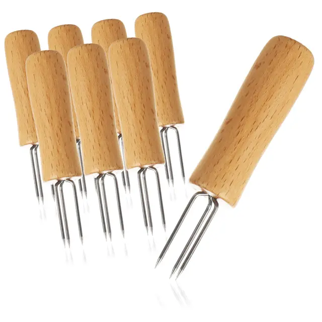 com-four pincho maíz 8 piezas acero