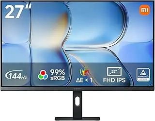 XIAOMI A27Ui Monitor 27 Pulgadas 4K UHD, IPS, USB-C 90W, 100% sRGB, HDR10, Soporte Ajustable, Pivot, TÜV, 3840x2160, HDMI, DP, Pantalla PC - Negro