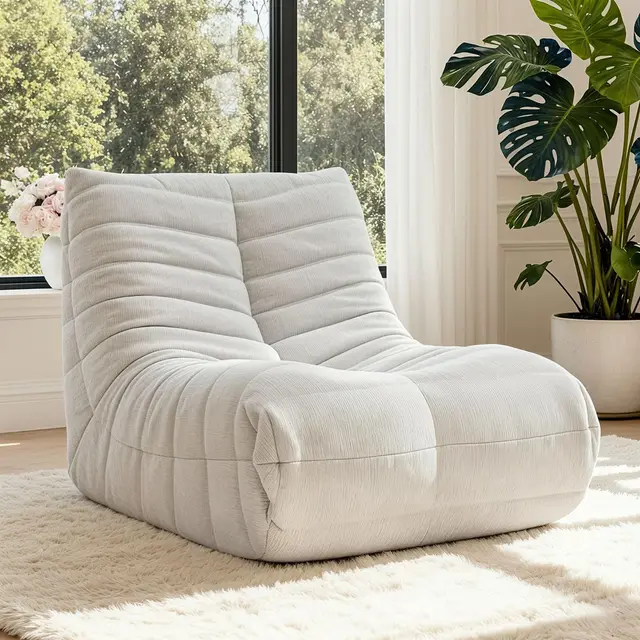 healthrelife sofá puff xxl beige