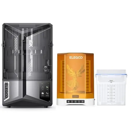 ELEGOO Saturn 4 Ultra 16K Impresora 3D Resina y Mercury Plus 3.0 Lavadora y Curadora 2 en 1