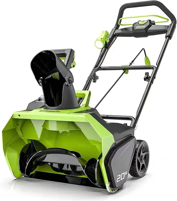 Greenworks GD40ST Quitanieves Monoetapa de Batería con Motor sin Escobillas, Camino Despejado 51 cm, Profundidad Despejada 30 cm, 1900 rpm, 180 ° Tolva Girable SIN Batería de 40V y Cargador