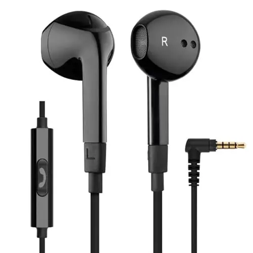 Ludos FEROX Auriculares In Ear con Cable y Microfono, 5 Años de Garantía, Auricular con Jack, Cascos Musica con Graves Potentes, para iPhone, iPad, Samsung, Xiaomi, Gaming, Móvil, MP3 - Negro