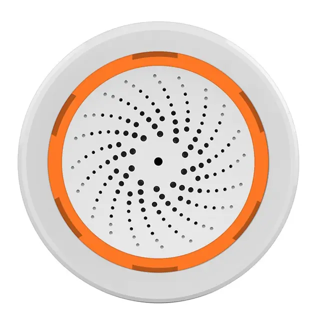 Tuya ZigBee Smart Sound And Light Sirena Sensor Smart Life de Seguridad para el Hogar Tuya Gateway Hub Sirena Alarma para Tuya