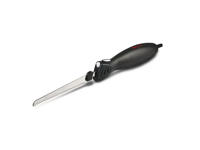 Girmi CT10 Cuchillo Eléctrico, 45 W, Motor DC, 2 Juegos de Cuchillas de Acero Inoxidable, Negro