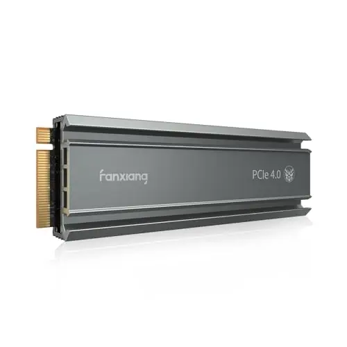 fanxiang S660 4TB PCIe 4.0 NVMe M.2 SSD Unidad Interna de Estado sólido-con disipador de Calor, QLC hasta 5000 MB/s, Compatible con PS5