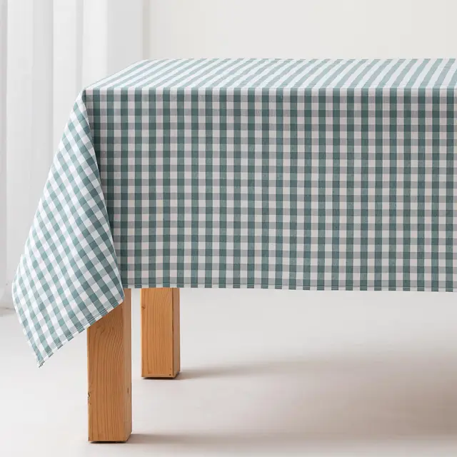 gamusi mantel antimanchas vichy 140x100