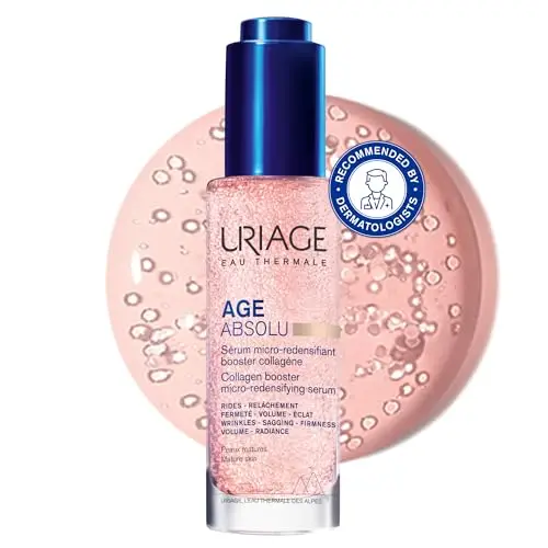 Uriage Age Absolu Sérum Micro-redensificante Booster de colágeno con Péptidos Procolágeno y Retinol - Efecto relleno inmediato, colágeno x6 - Reduce arrugas, aporta luminosidad y volumen - 30ml