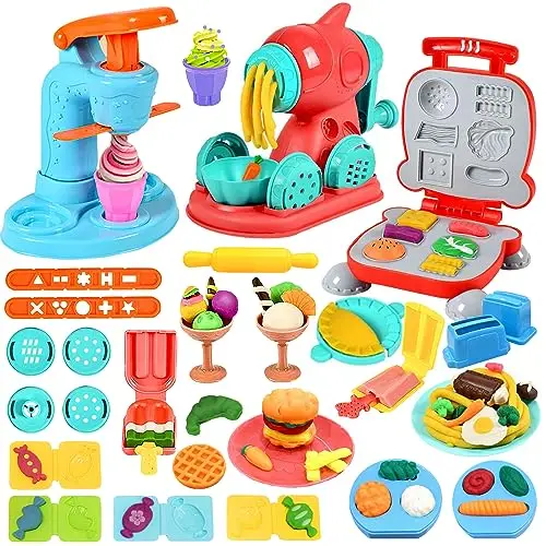 vbacala 51pcs plastilina cocina 3 en 1