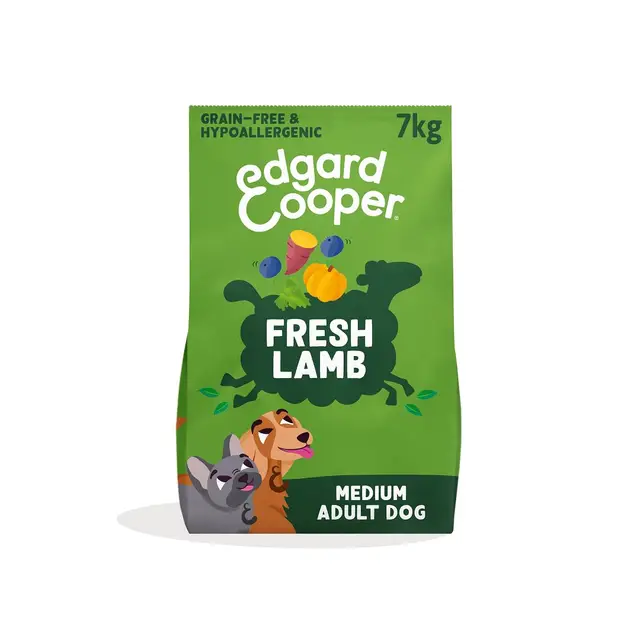 Edgard & Cooper Pienso Adulto Sin Cereales Cordero 7 kg