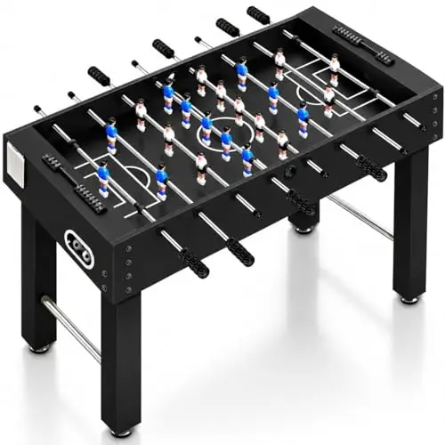 Serenelife futbolin, Tamaño competitivo de 48”, Futbol, para la casa, Sala de Juegos, Arcade