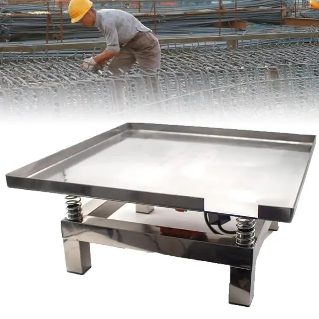Mesa vibradora eléctrica de hormigón para eliminar burbujas de aire en vasos, agitador de placa plana de 500 x 500 mm para compactación de mortero