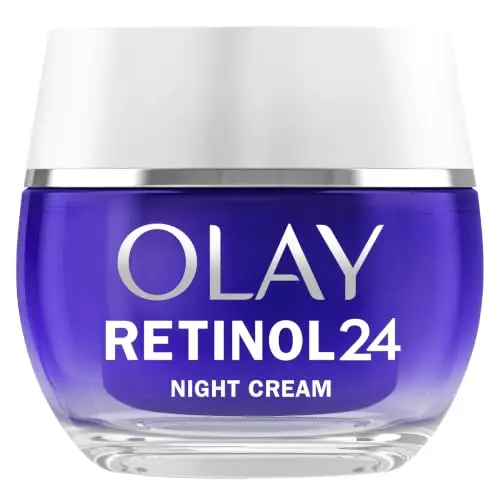 Olay Retinol 24 Crema Facial de Noche. Skincare Hidratante y Antiarrugas con Vitamina E Antioxidante. Suaviza, Renueva e Hidrata. Fórmula No Grasa y de Absorción Rápida. 50ml