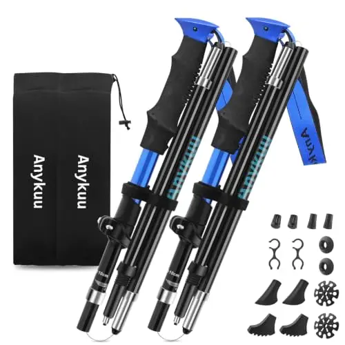 anykuu 7075 bastones de trekking