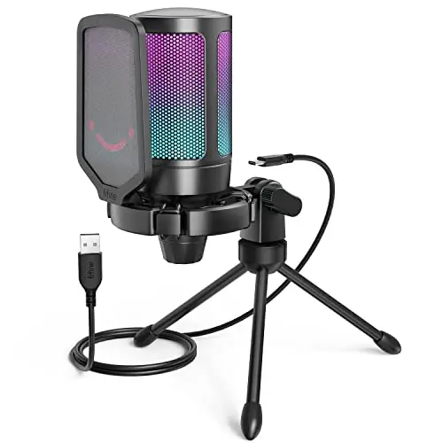 fifine gaming micrófono usb condensador