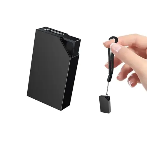 Grabadora de Voz Espia con Memoria de 64GB, Recargable por USB, Grabadora Voz y Activación por Voz, Mini Grabadora de Voz para Cursos, Reuniones, Grabadora de Voz Espia Oculta(3 * 2 * 0.6)