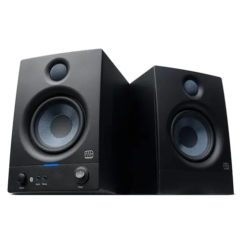 PreSonus Eris 4.5BT Gen 2, Altavoces Activos de Escritorio 4.5" con Bluetooth para Multimedia, Juegos, Producción Musical de Calidad Estudio, Potencia 50 W