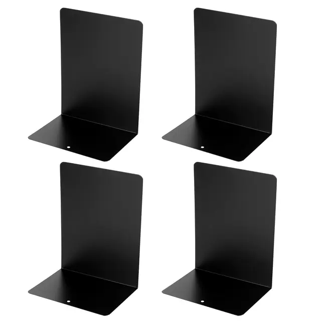 anbeeiss 4 piezas sujetalibros metal