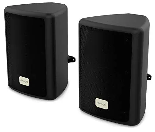 Audibax PR-41 Altavoces Estantería HiFi y Sonorización 75 W con Soporte de Pared Incluido. Pareja