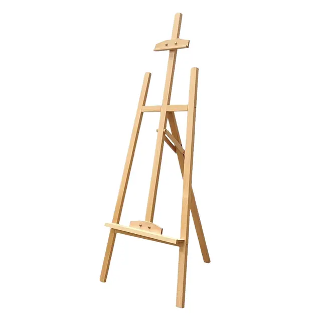 weida home caballete de madera natural