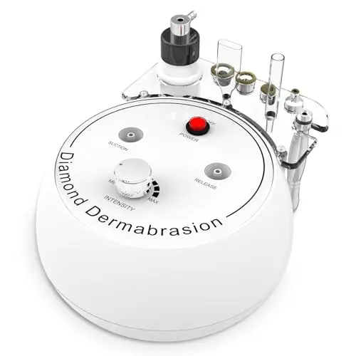 3 en 1 Dispositivo de Microdermoabrasión de Diamante, Dispositivo de Dermoabrasión para Exfoliación y Eliminación de Puntos Negros, Dispositivo de Cuidado Facial para Uso en Spa en Casa