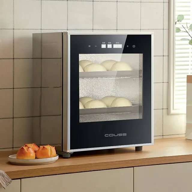 Caja de fermentación para pan casero, máquina de fermentación eléctrica de sobremesa de 40 l, temperatura ajustable de 20 a 50 °C, caja de fermentación de pan de 260 W con control de humedad, par